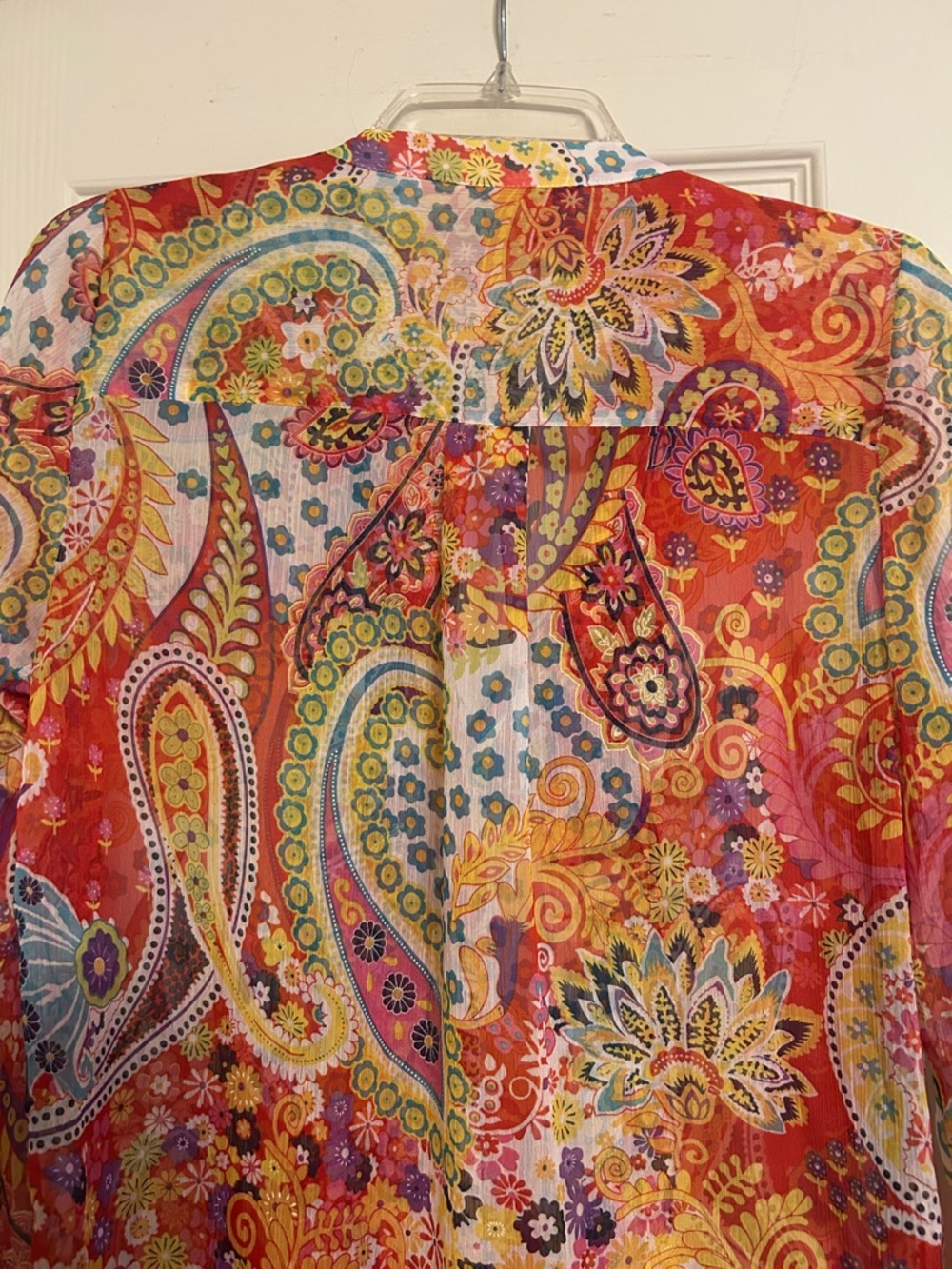 2/$15 Soft surroundings orange floral tunic - Picture 5 of 7